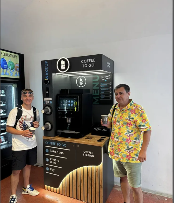 Cup'D-Kaffeestation am Standort