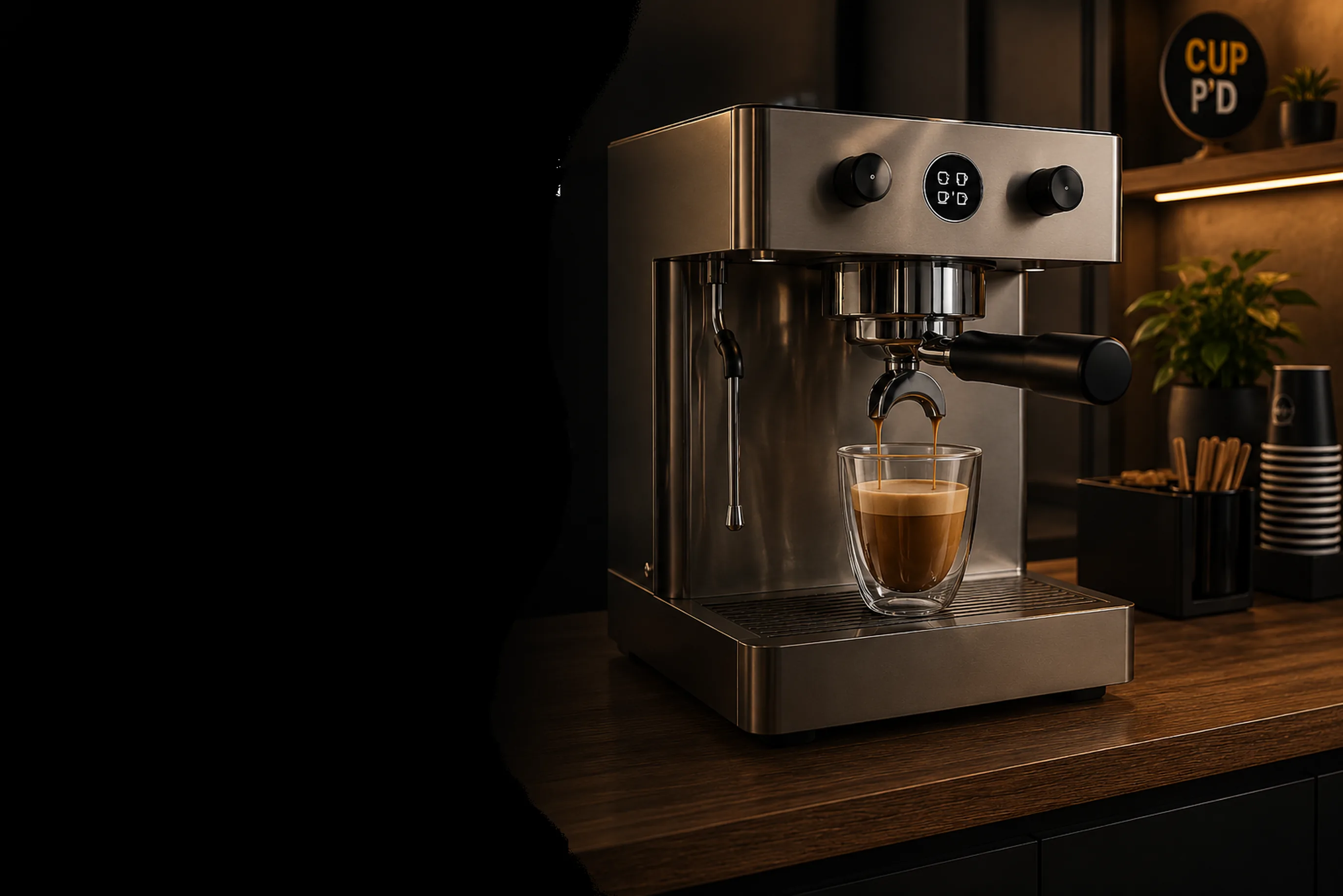 Professionelle Kaffeemaschine von Cup'D